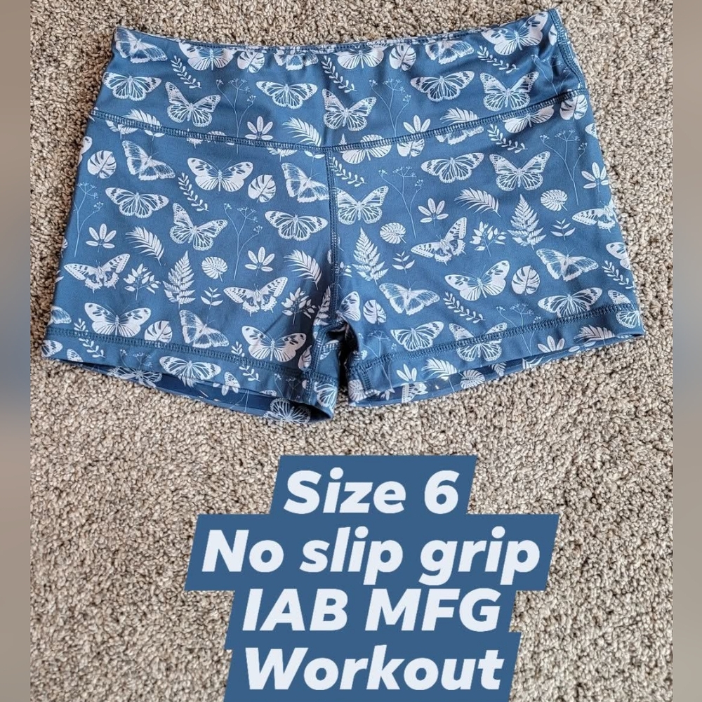 IAB MFG Blue Butterfly Women's Athletic Shorts